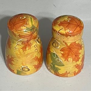 Ganz Bella Casa Salt N Pepper Shakers Fall theme